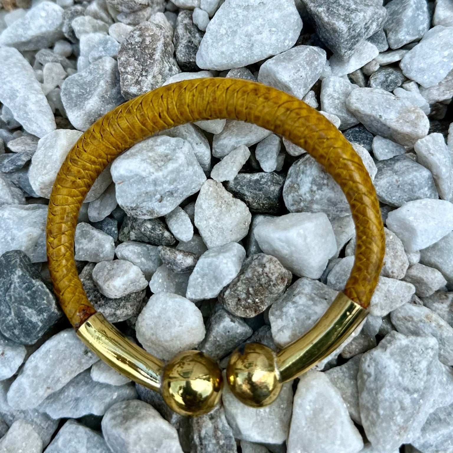 Bankula Leather with Brass Bracelets - Trufacebygrace