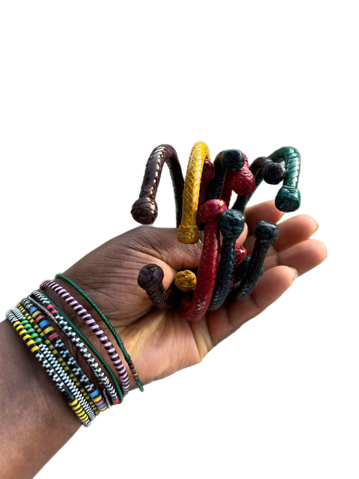 Bankula Unisex FlexFit Genuine Leather Bracelet - Trufacebygrace