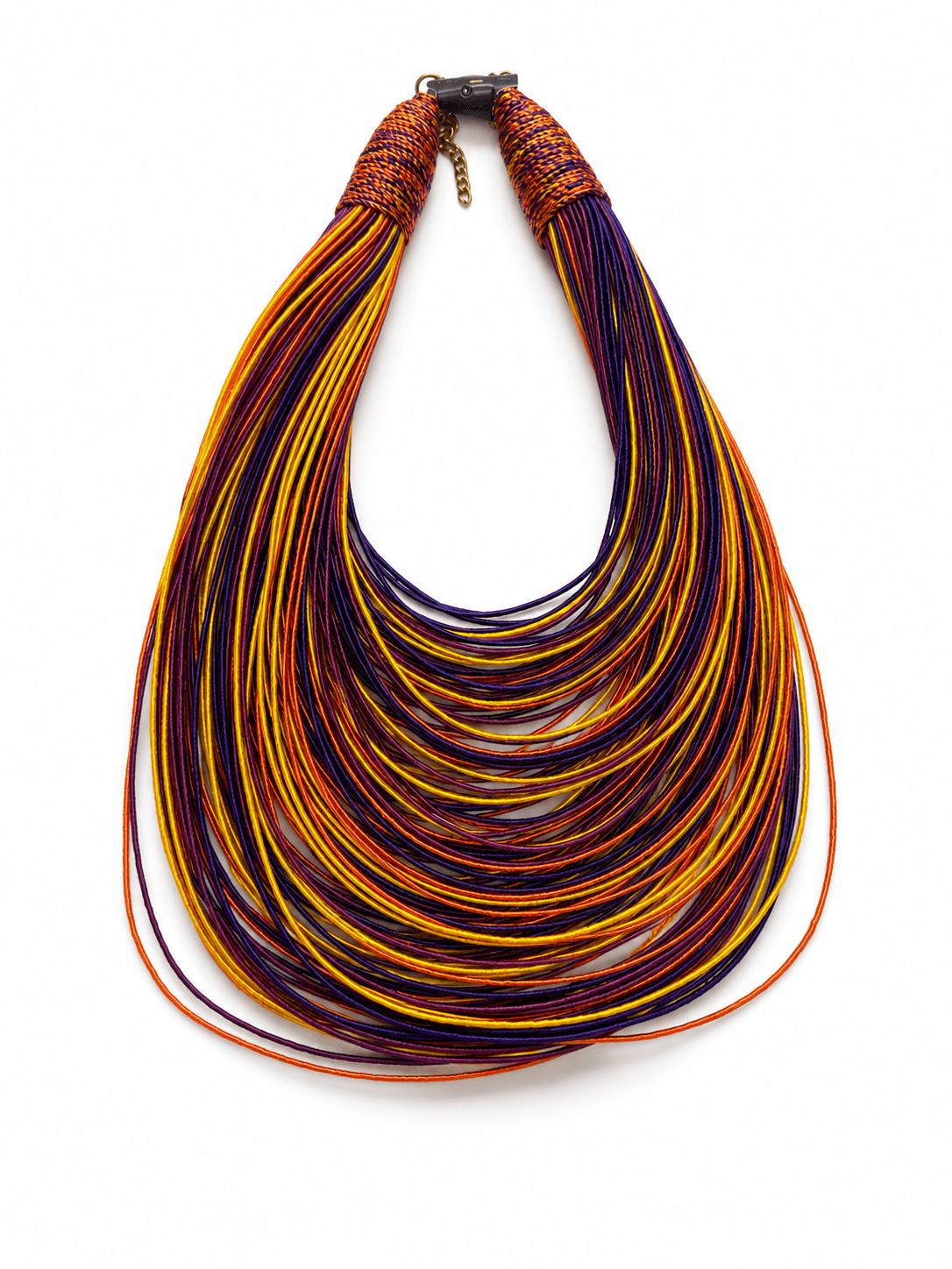 Bantama Layered Thread Statement Necklace - Trufacebygrace