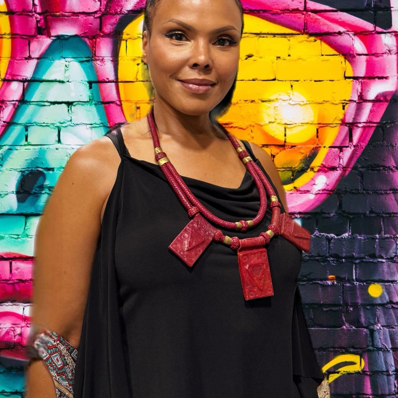Barima leather Necklace - Trufacebygrace