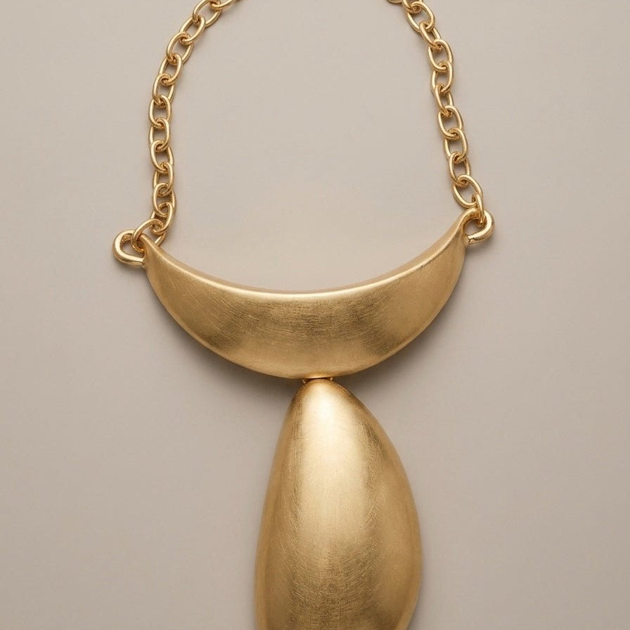 Big Teardrop statement Necklace - Trufacebygrace