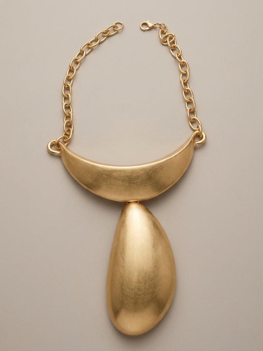 Big Teardrop statement Necklace - Trufacebygrace