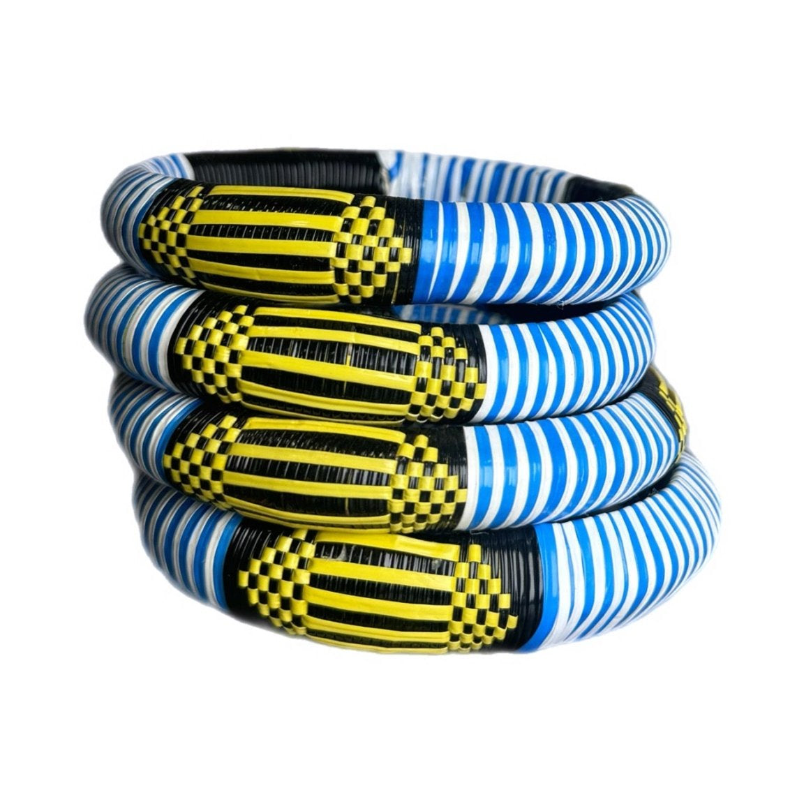 Blue Woven Bangle Set - Trufacebygrace