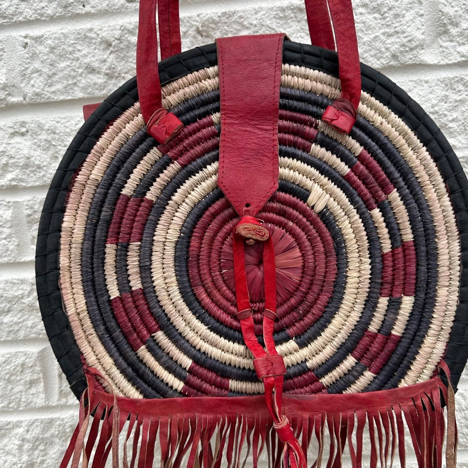 Bolga leather Authentic hand made messenger bag - Trufacebygrace