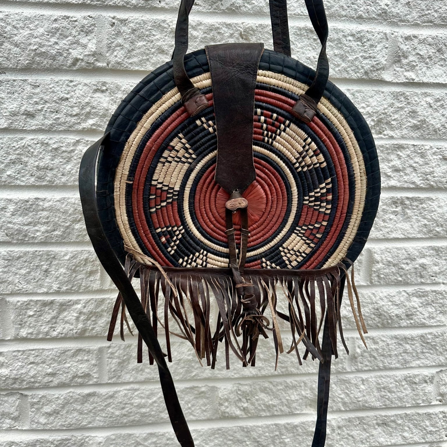 Bolga leather Authentic hand made messenger bag - Trufacebygrace
