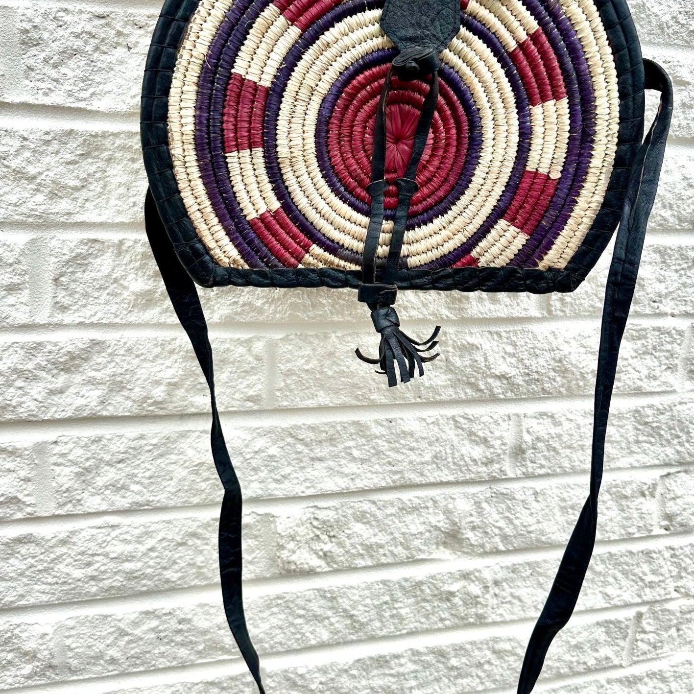 Bolga leather Authentic hand made messenger bag - Trufacebygrace
