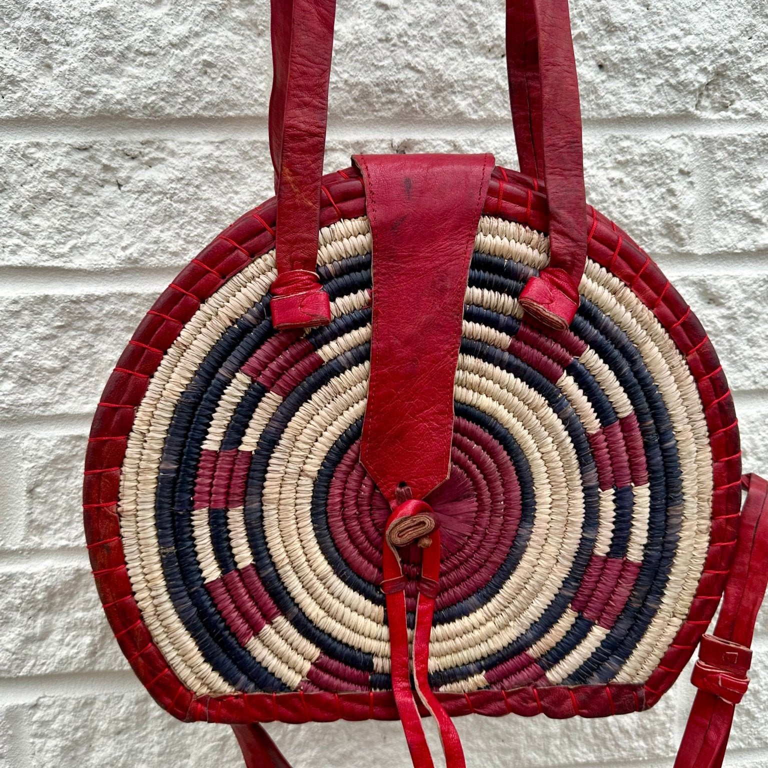 Bolga leather Authentic hand made messenger bag - Trufacebygrace