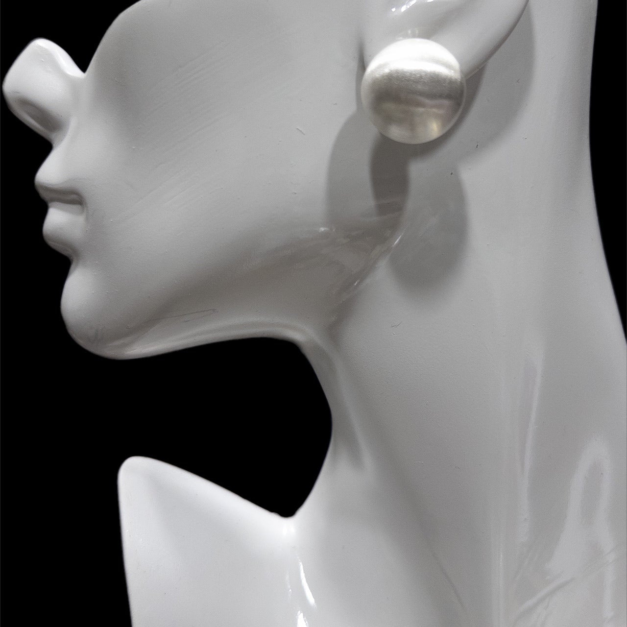 Brushed silver small stud Earrings - Trufacebygrace