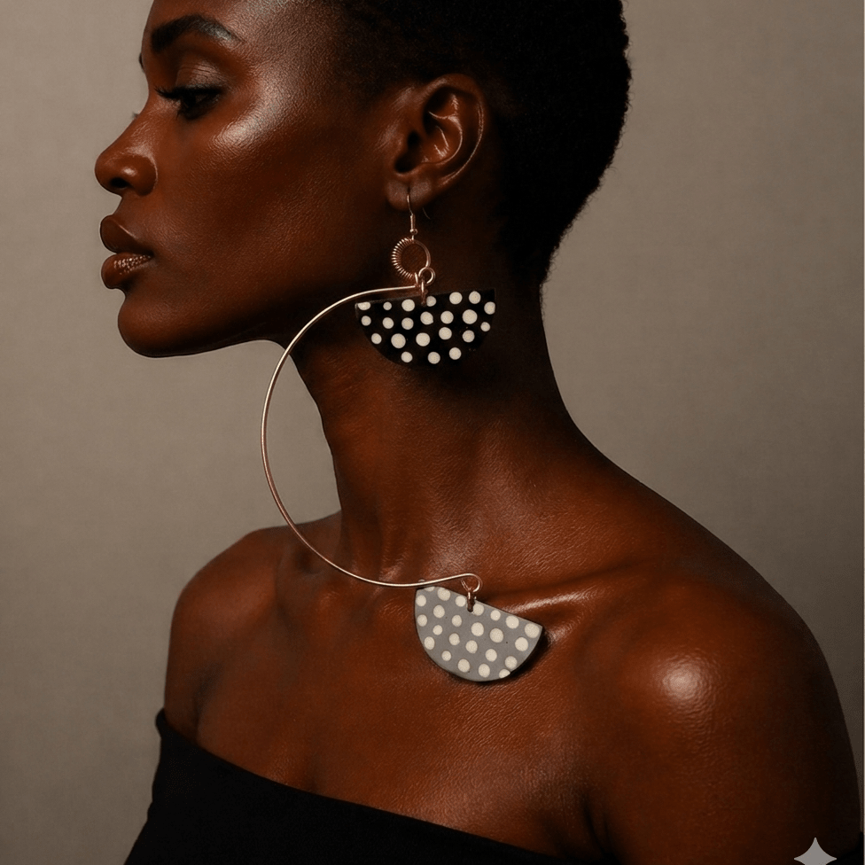 C curve Arc Bone Earrings - Trufacebygrace