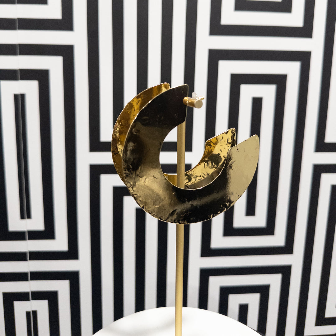 Chunky Bold Curve Hoop Earrings - Trufacebygrace