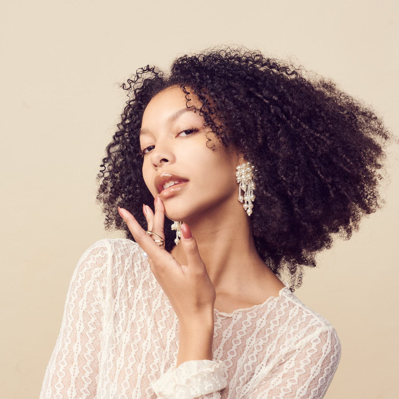 Cluster Statement Pearl Stud Earrings - Trufacebygrace