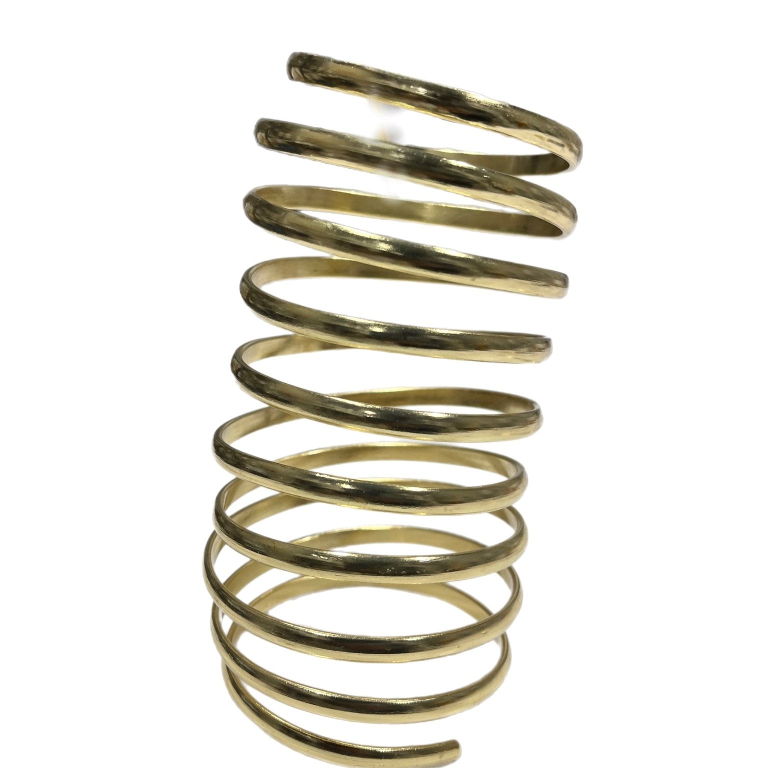 Coiled Spring Arm cuff or Bracelet/ Bangle - Trufacebygrace