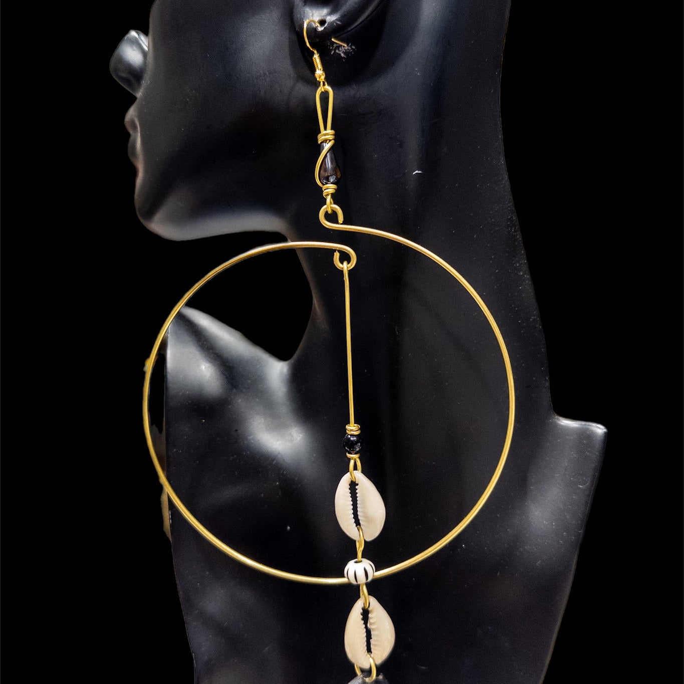 Cowrie Za Kiafrika Statement Earring - Trufacebygrace