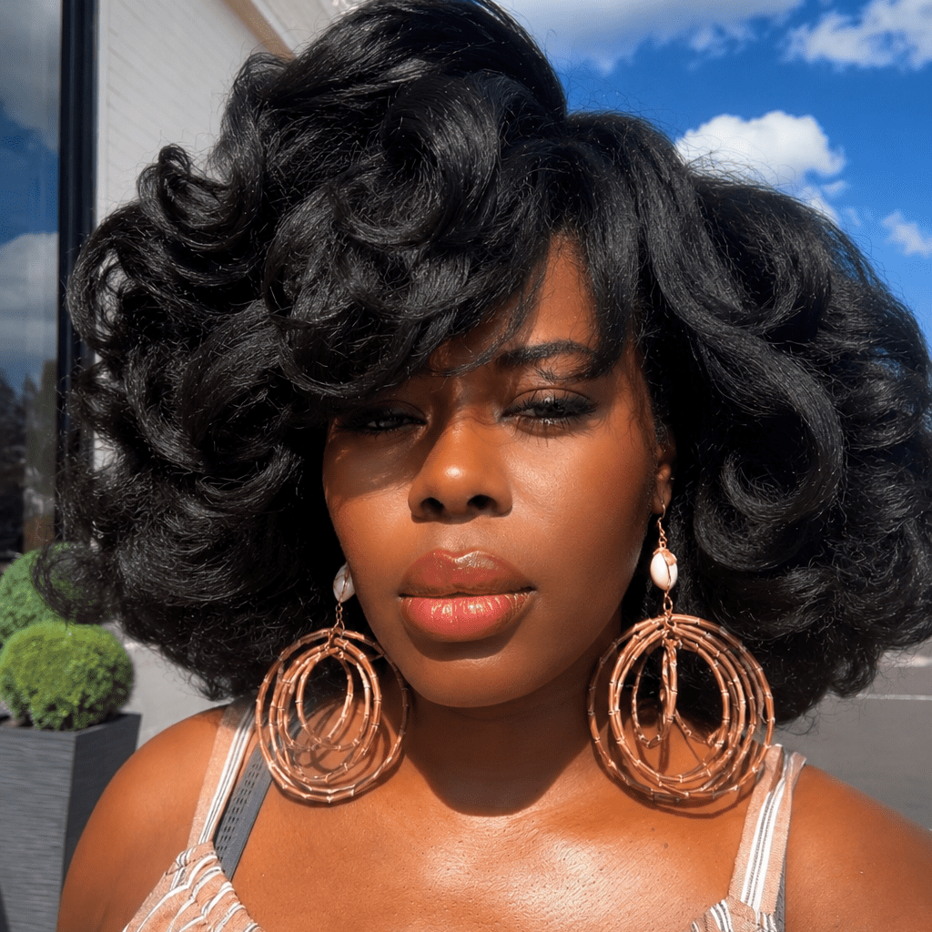 Cowry and Multi-layered Bamboo Earrings - Trufacebygrace