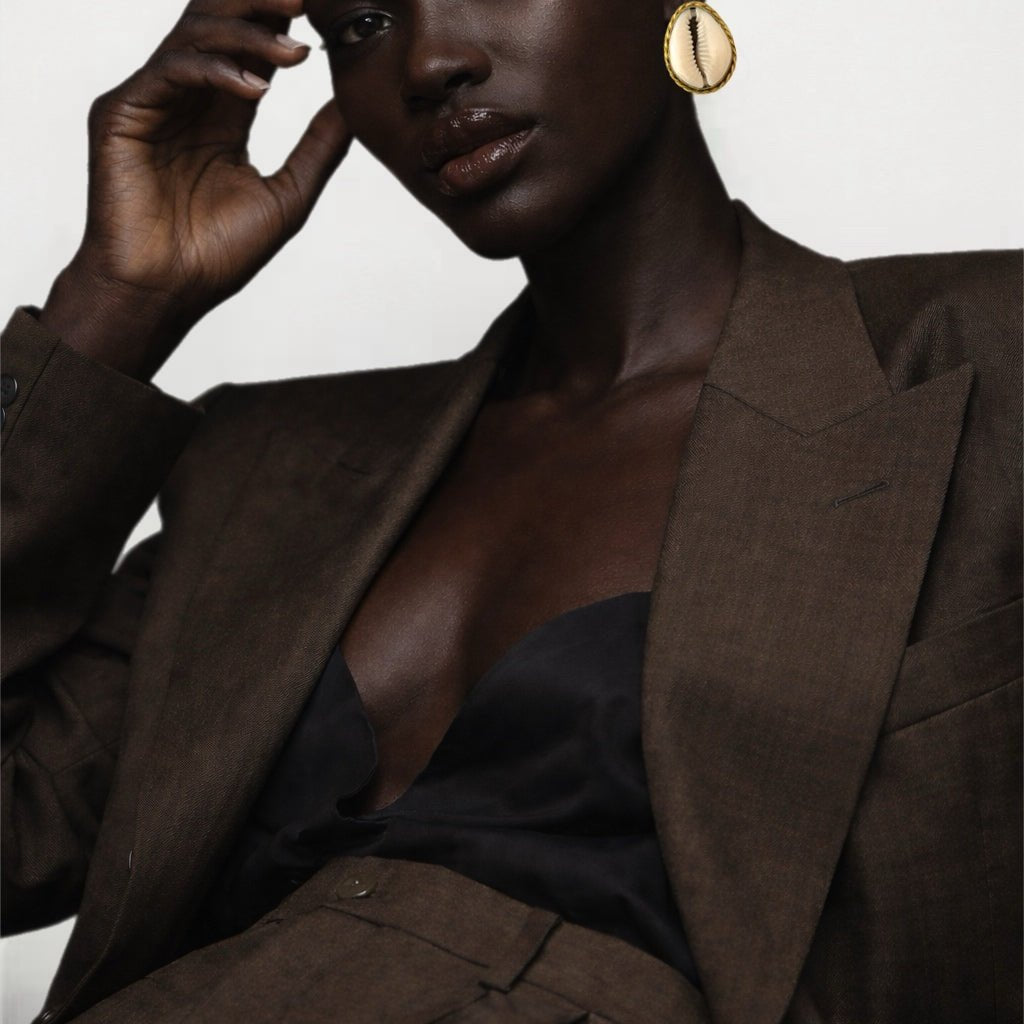 Cowry baako shell Stud Earring - Trufacebygrace