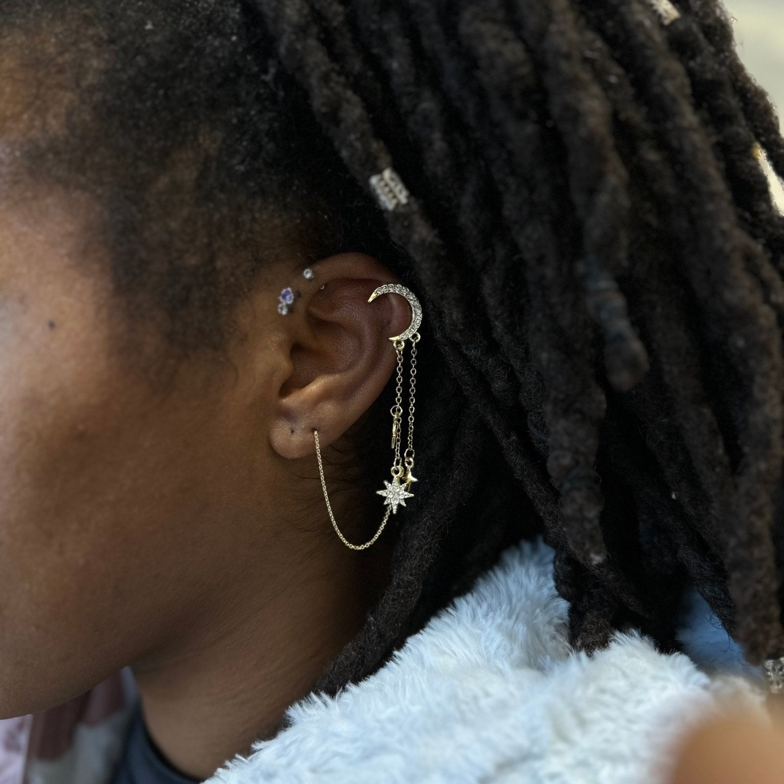 Crescent Charm Ear Cuff - Trufacebygrace