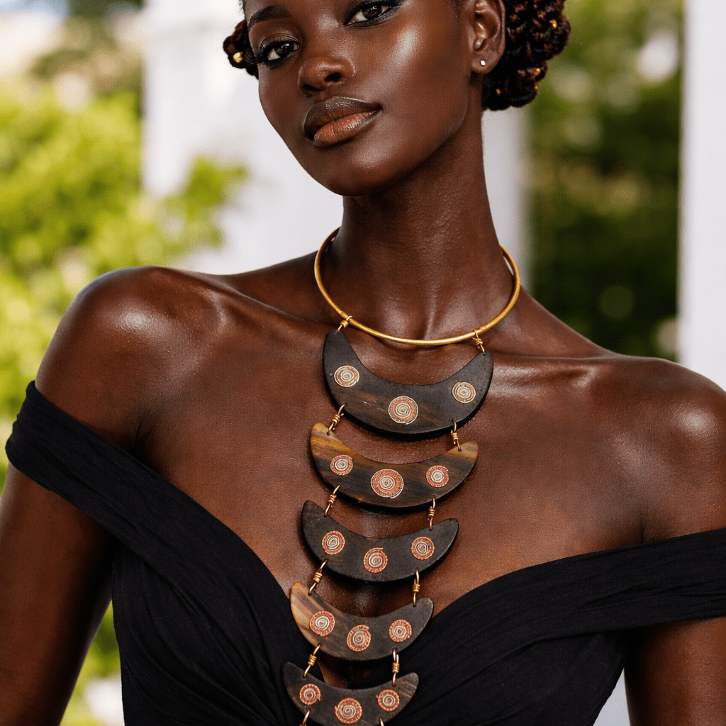 Crescent Statement Collar Necklace - Trufacebygrace