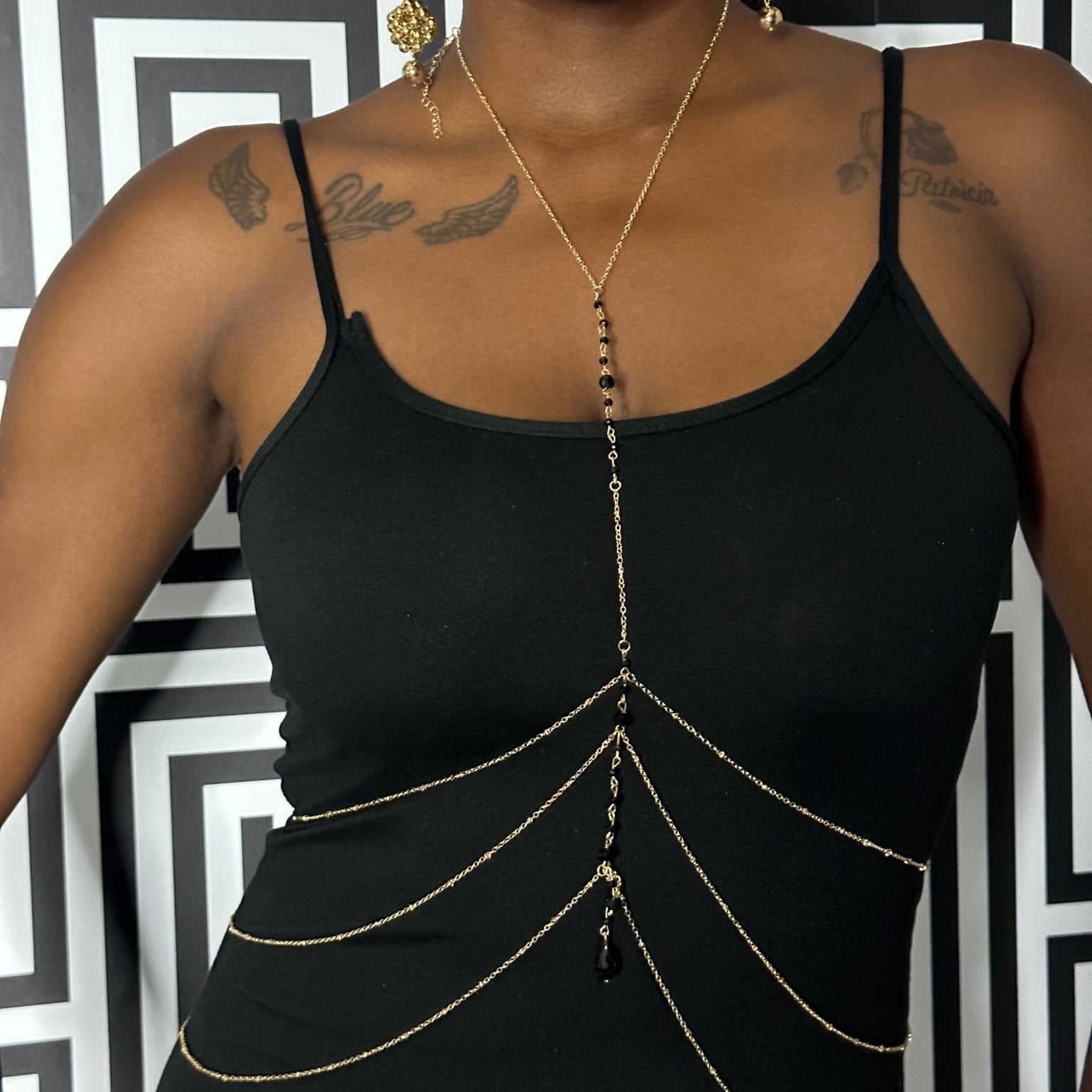 Crystal Elegance Body Chain - Trufacebygrace