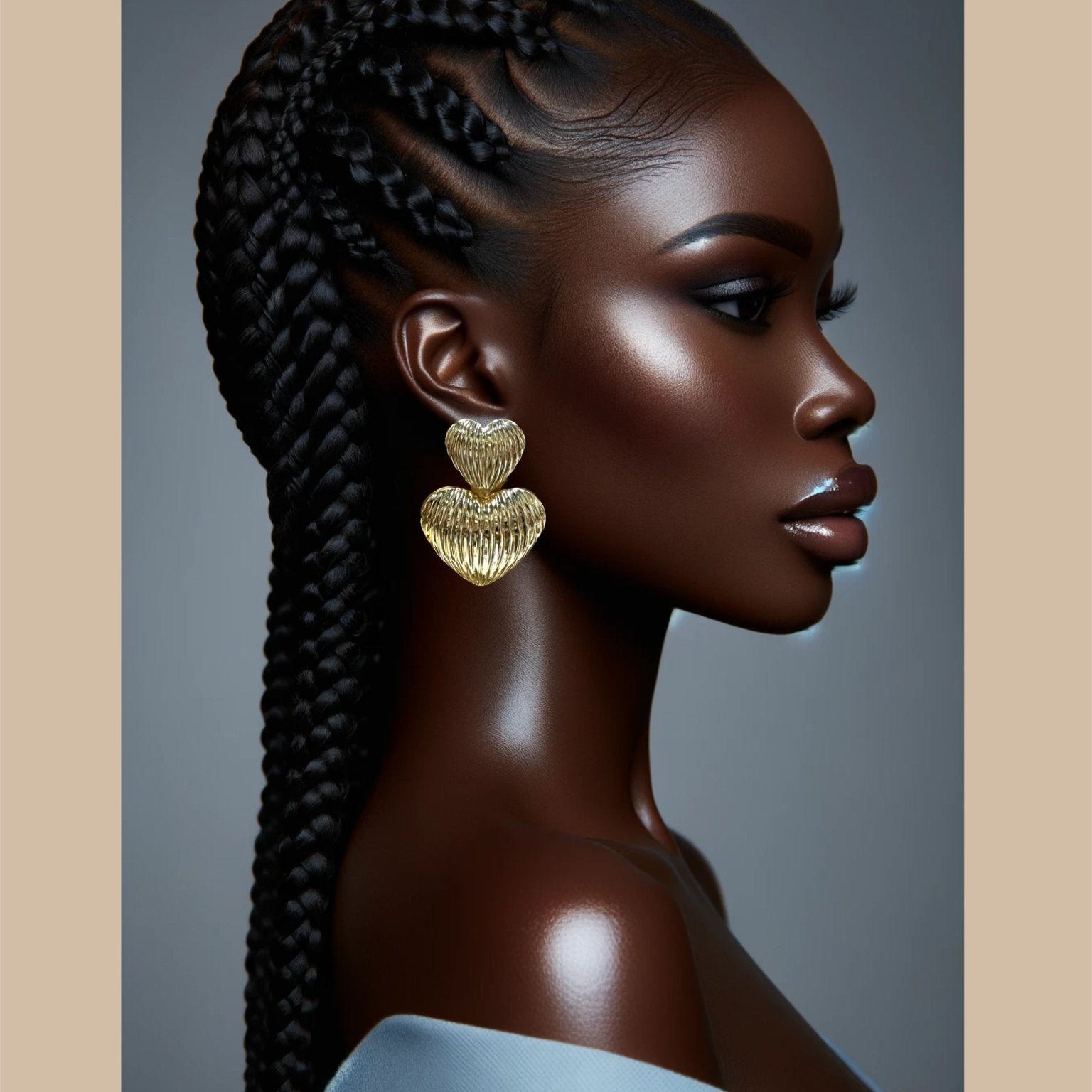 Double Odo love lightweight earrings - Trufacebygrace