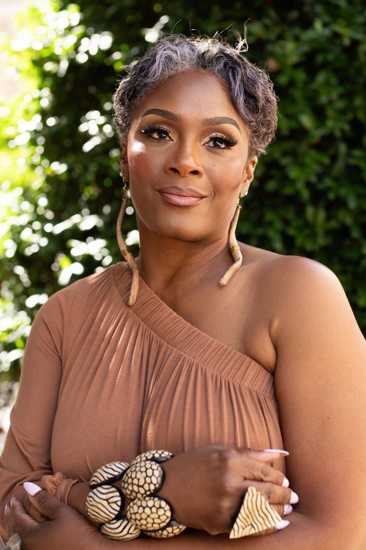 Dua Nsa Acacia Hook Earrings - Trufacebygrace