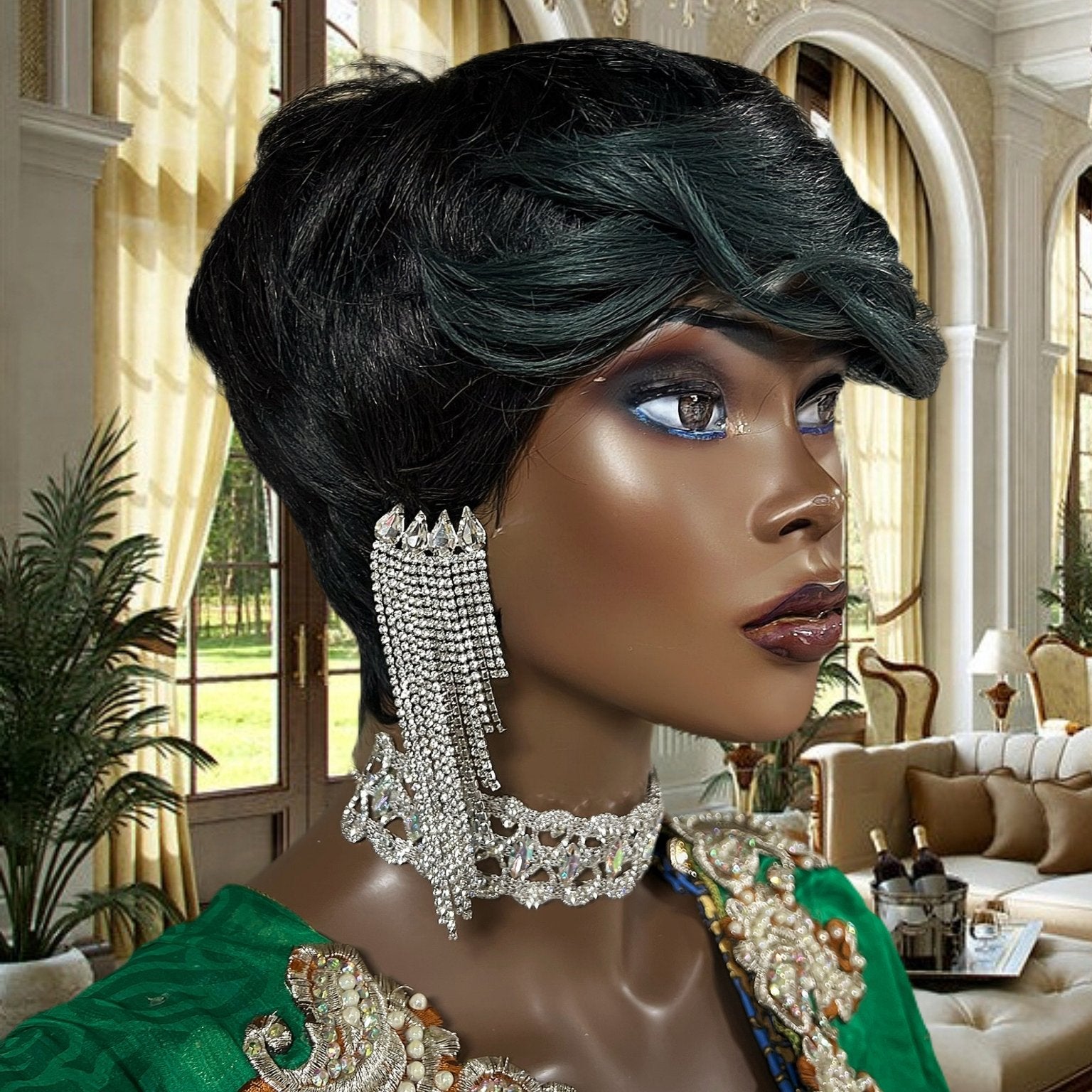 Duchess of Dorsey Rhinestone Earrings - Trufacebygrace