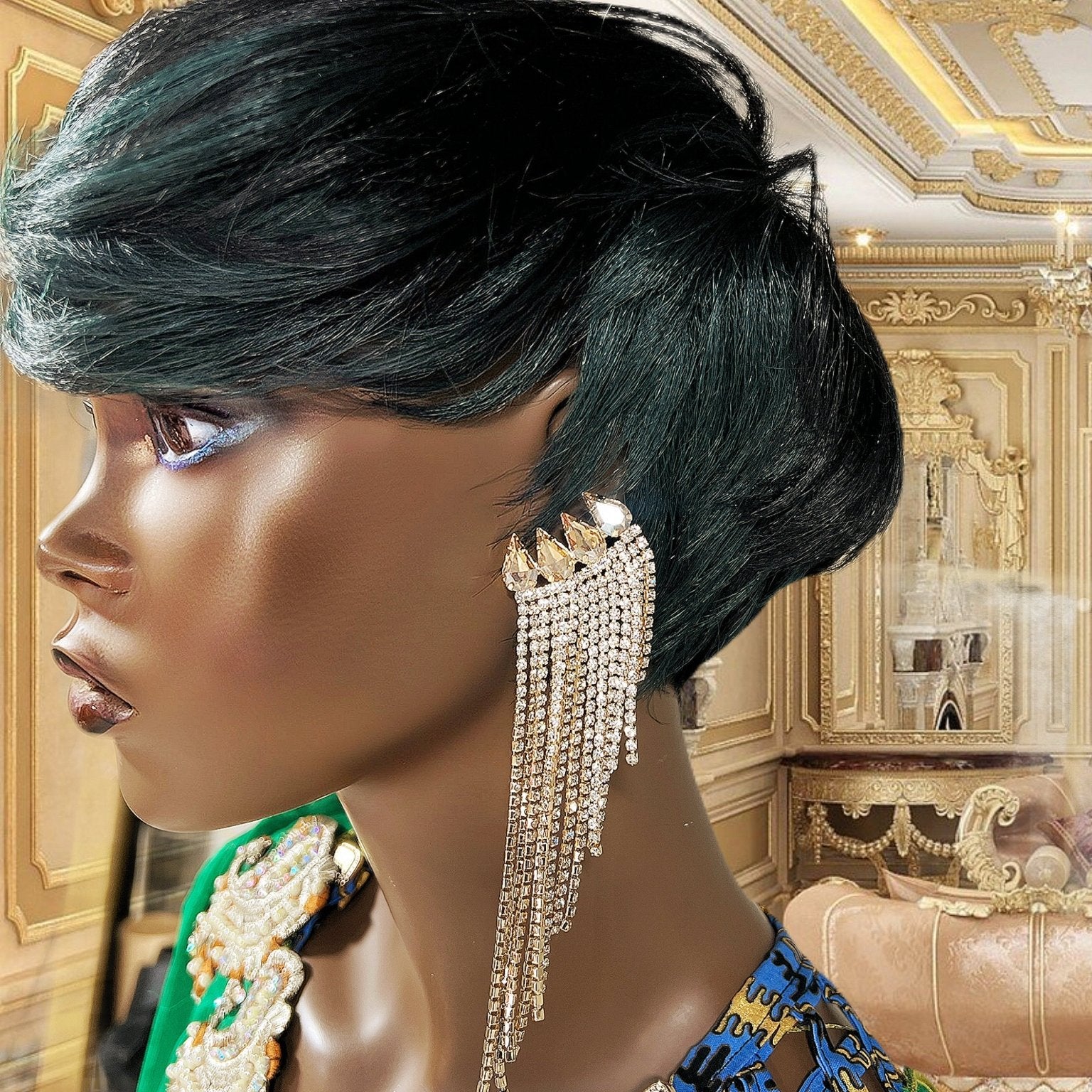 Duchess of Dorsey Rhinestone Earrings - Trufacebygrace