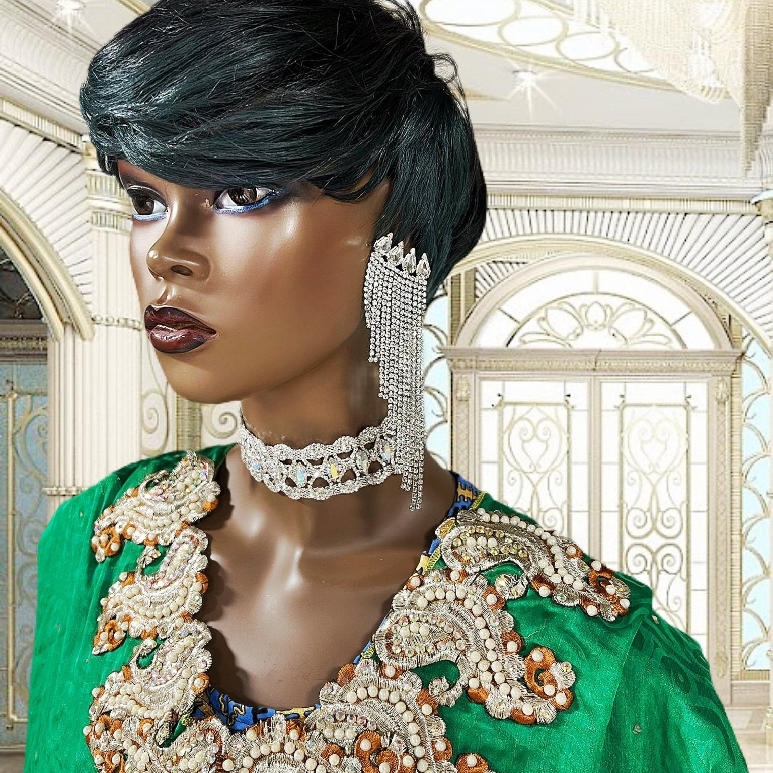 Duchess of Dorsey Rhinestone Earrings - Trufacebygrace
