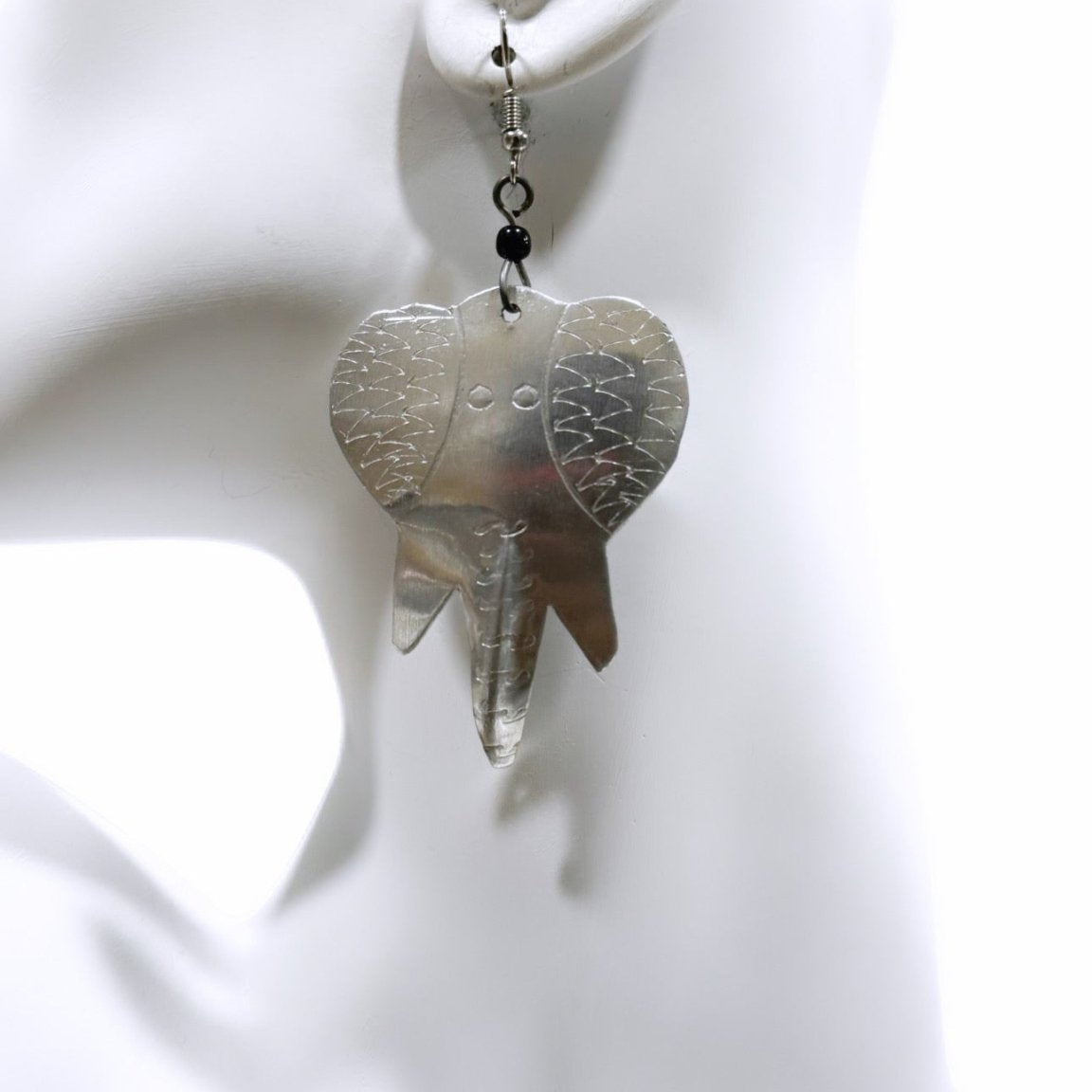 Elephant head solid Brass Earrings - Trufacebygrace