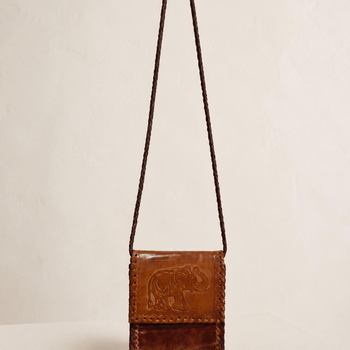 Elephant Mini Leather Crossbody Bag - Trufacebygrace
