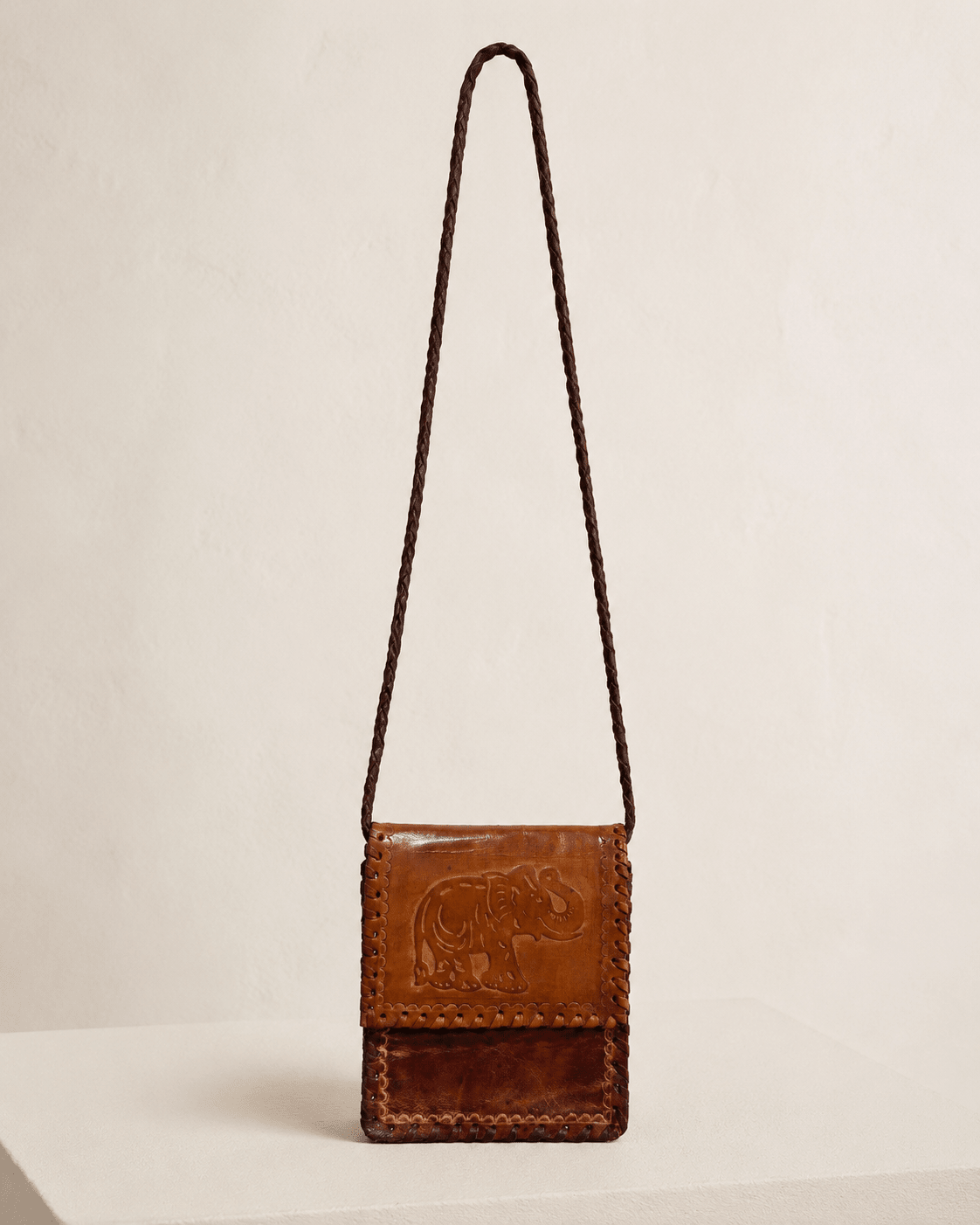 Elephant Mini Leather Crossbody Bag - Trufacebygrace