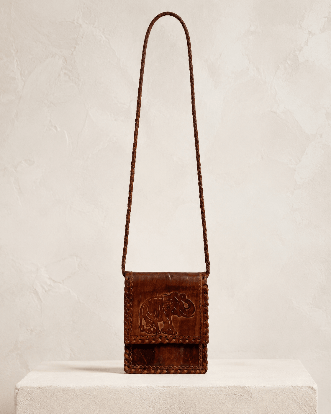 Elephant Mini Leather Crossbody Bag - Trufacebygrace