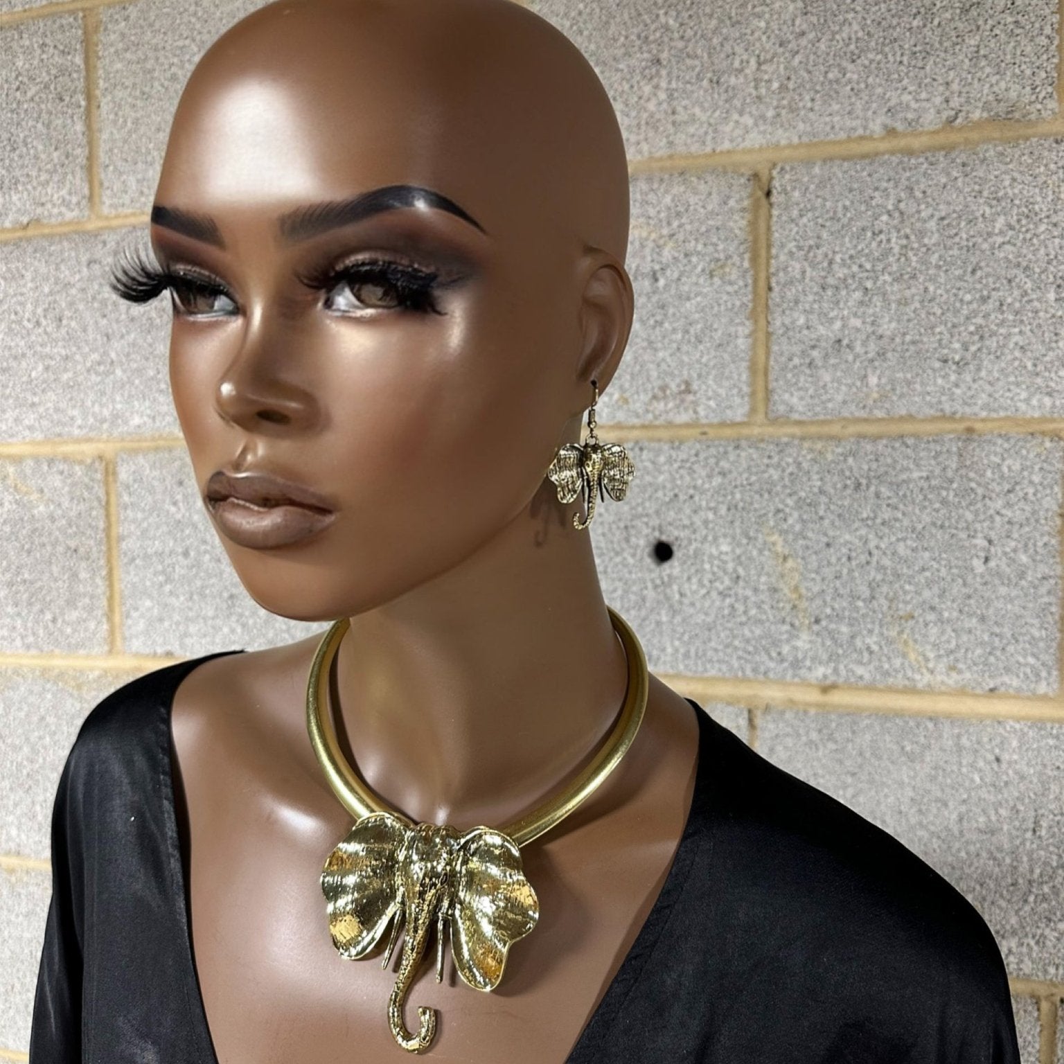 Elephant statement necklace set - Trufacebygrace