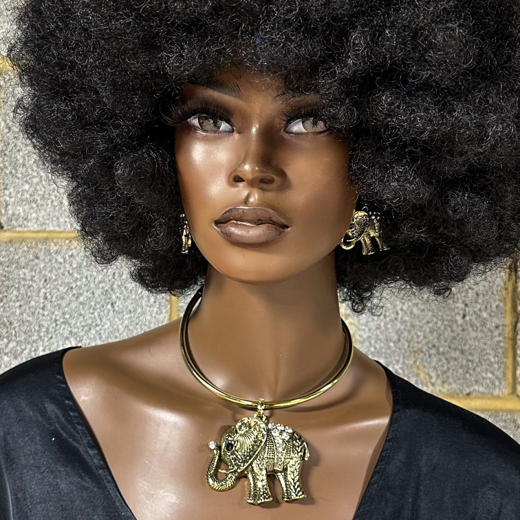 Elephant statement necklace set - Trufacebygrace