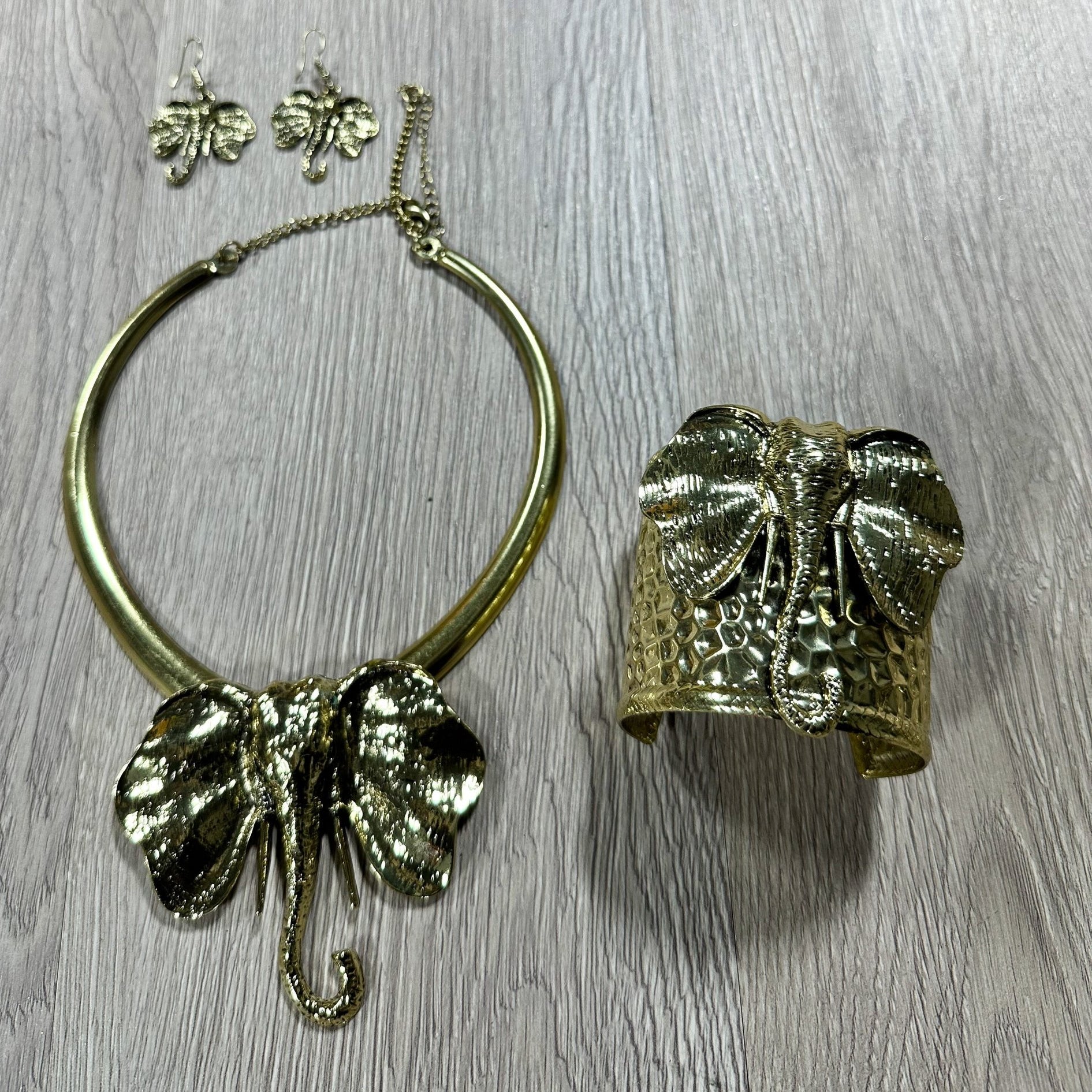 Elephant statement necklace set - Trufacebygrace