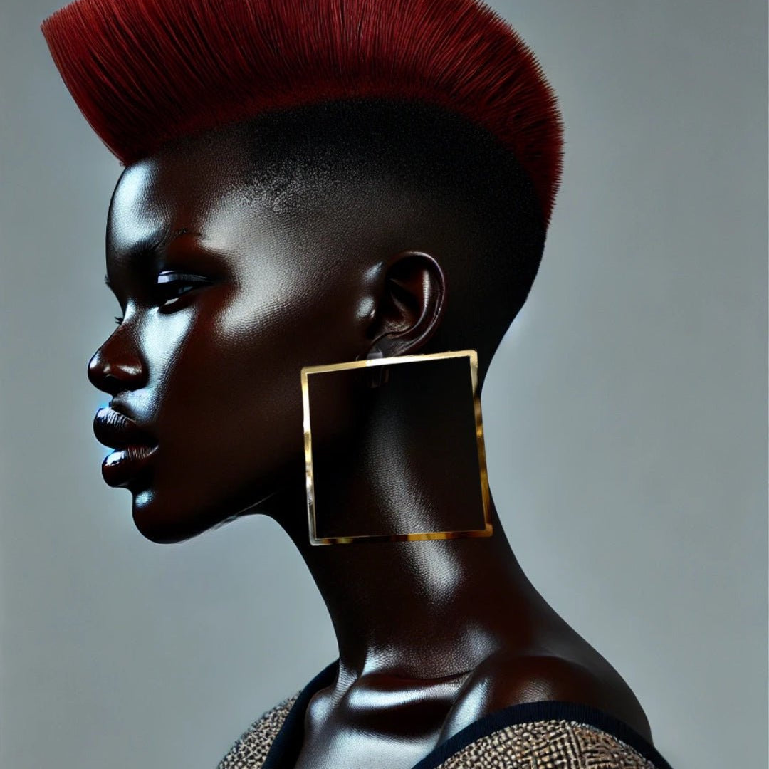 Enaii Oversized Square Earrings - Trufacebygrace