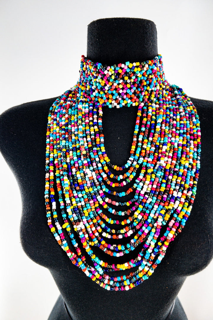 Enigye beaded choker necklace - Trufacebygrace