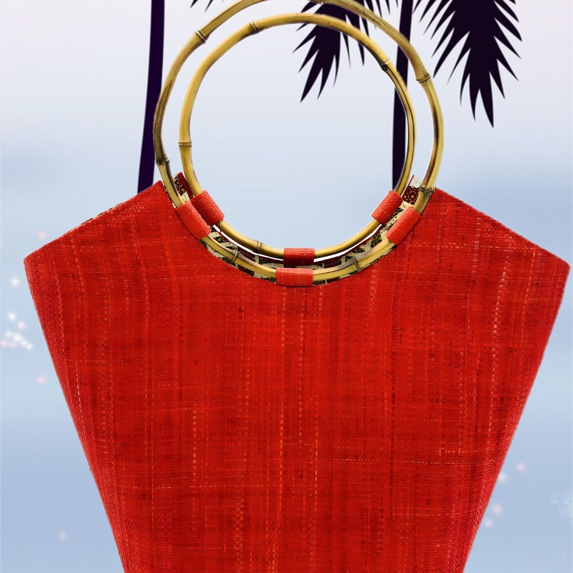 Esinam Straw and Ankara bag - Trufacebygrace