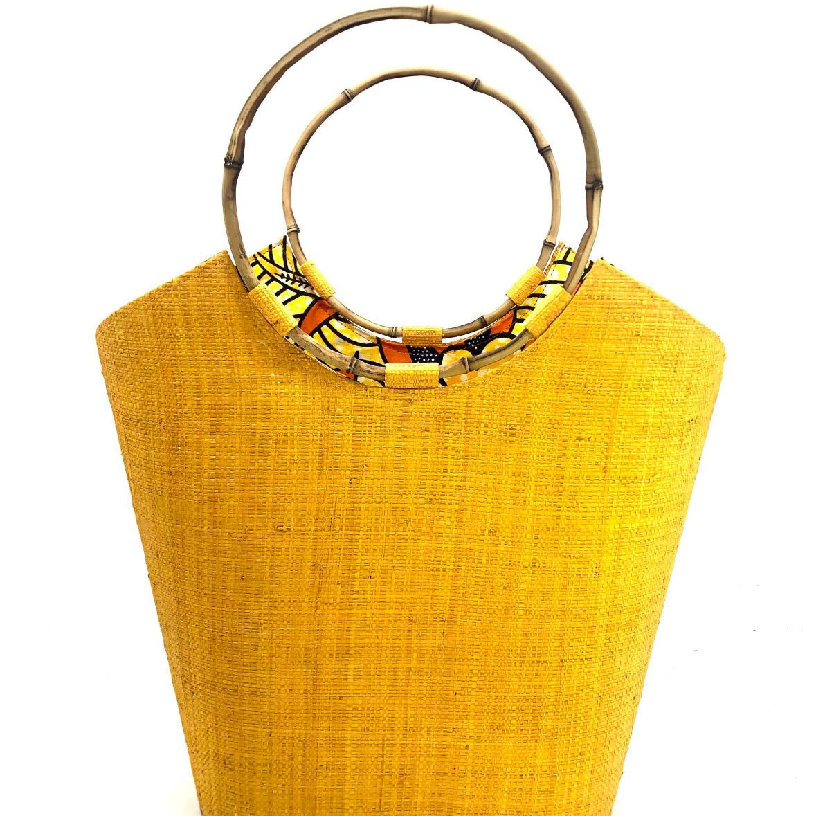 Esinam Straw and Ankara bag - Trufacebygrace