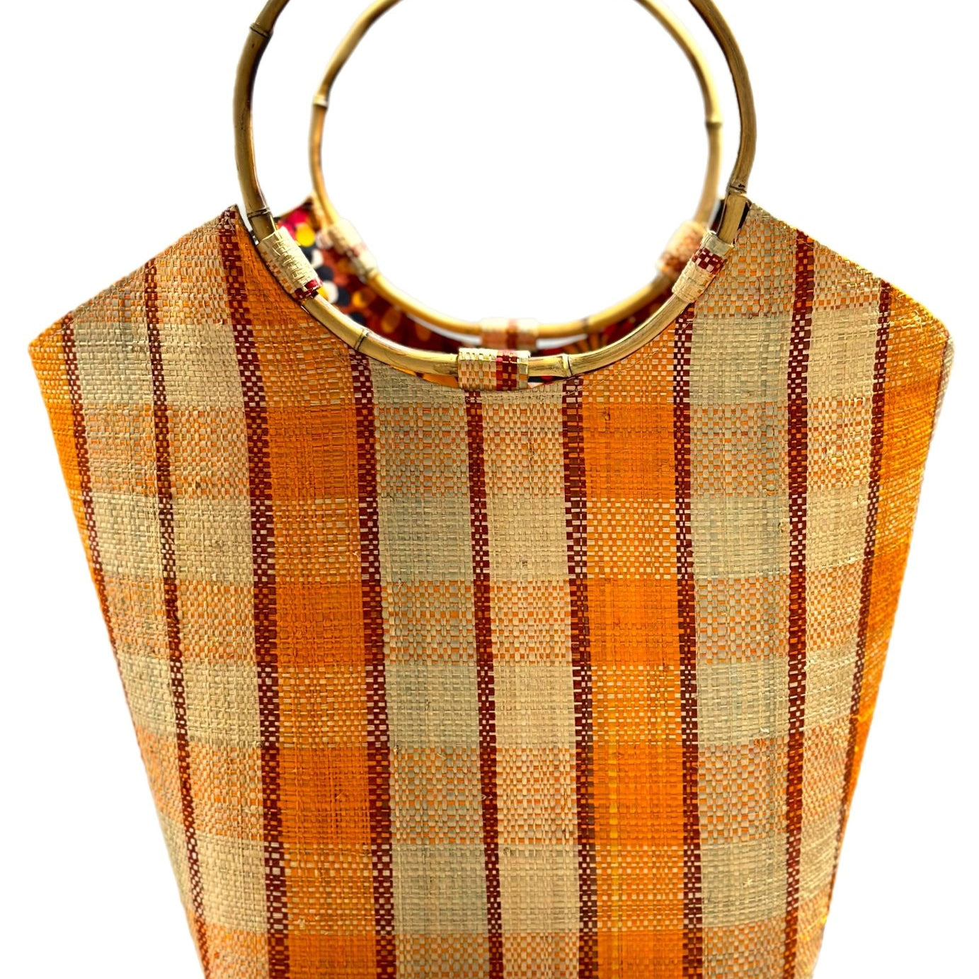 Esinam Straw and Ankara bag - Trufacebygrace