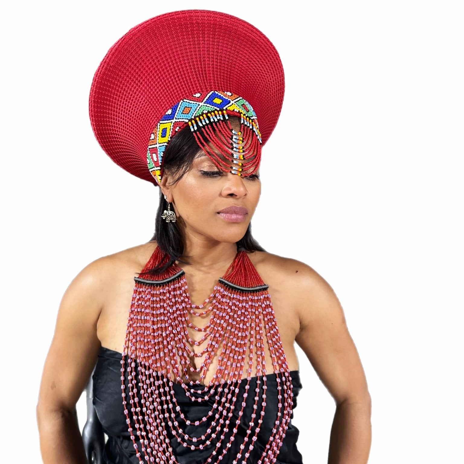 Etta Multi beads statement lightweight Necklace - Trufacebygrace