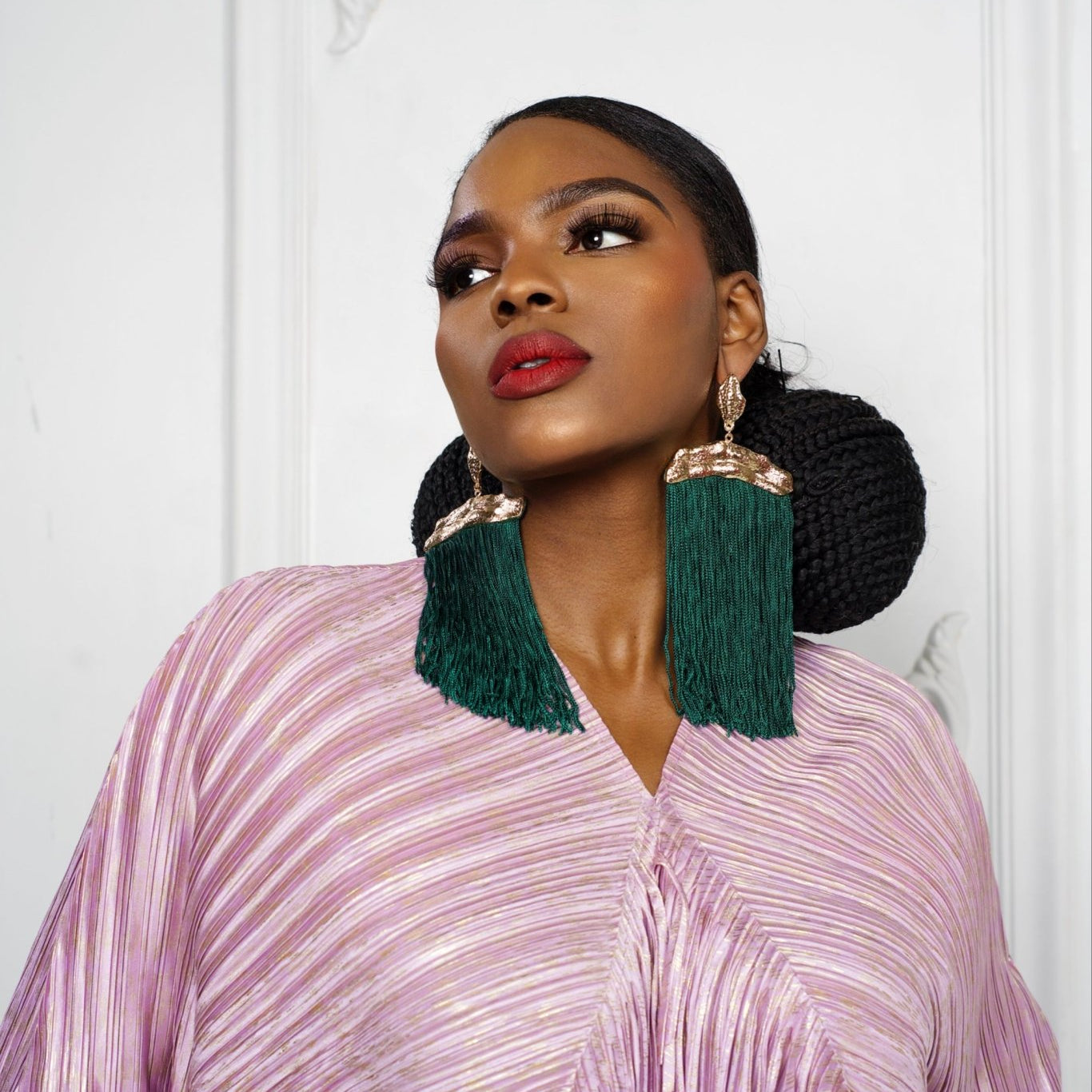 Extra long Fringe symphony earrings - Trufacebygrace