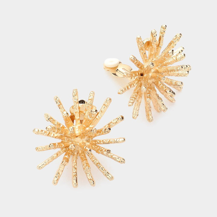 Fireworks clip on stud earrings - Trufacebygrace