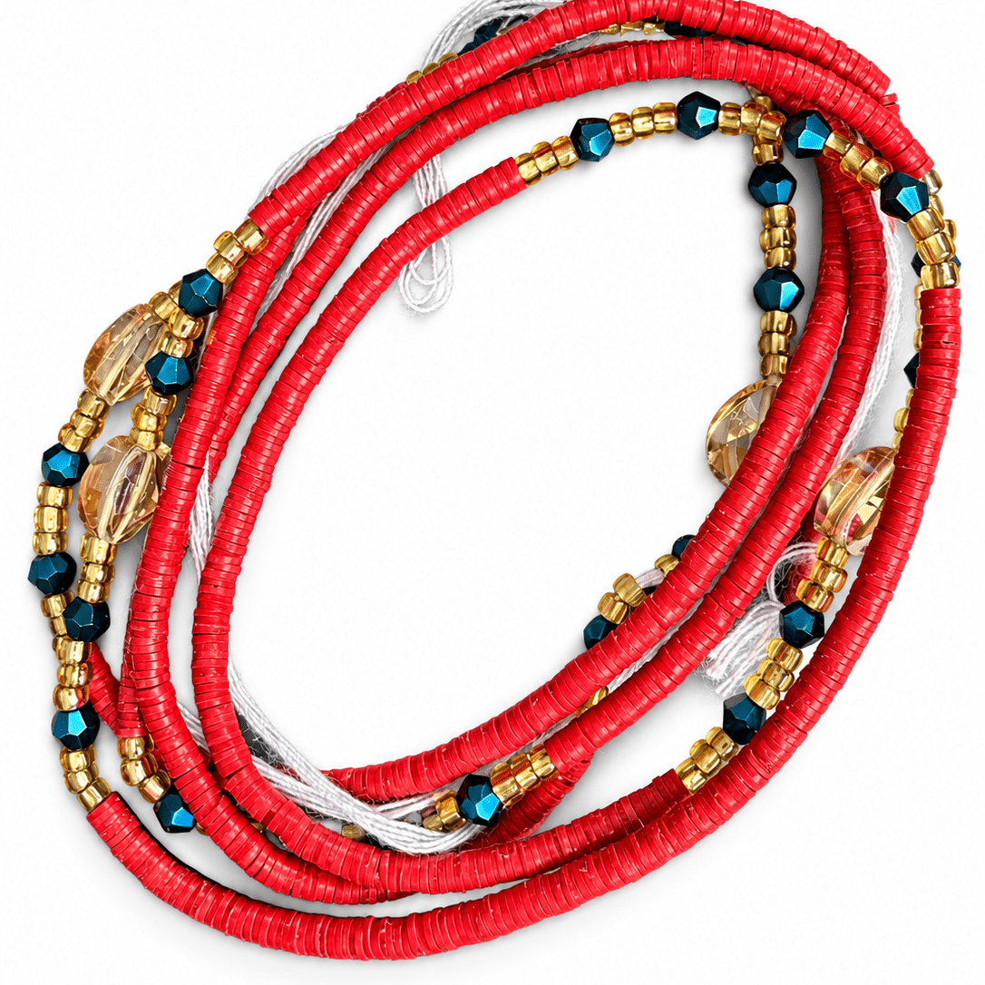 Flat Disc Ghana Waist Beads - Trufacebygrace