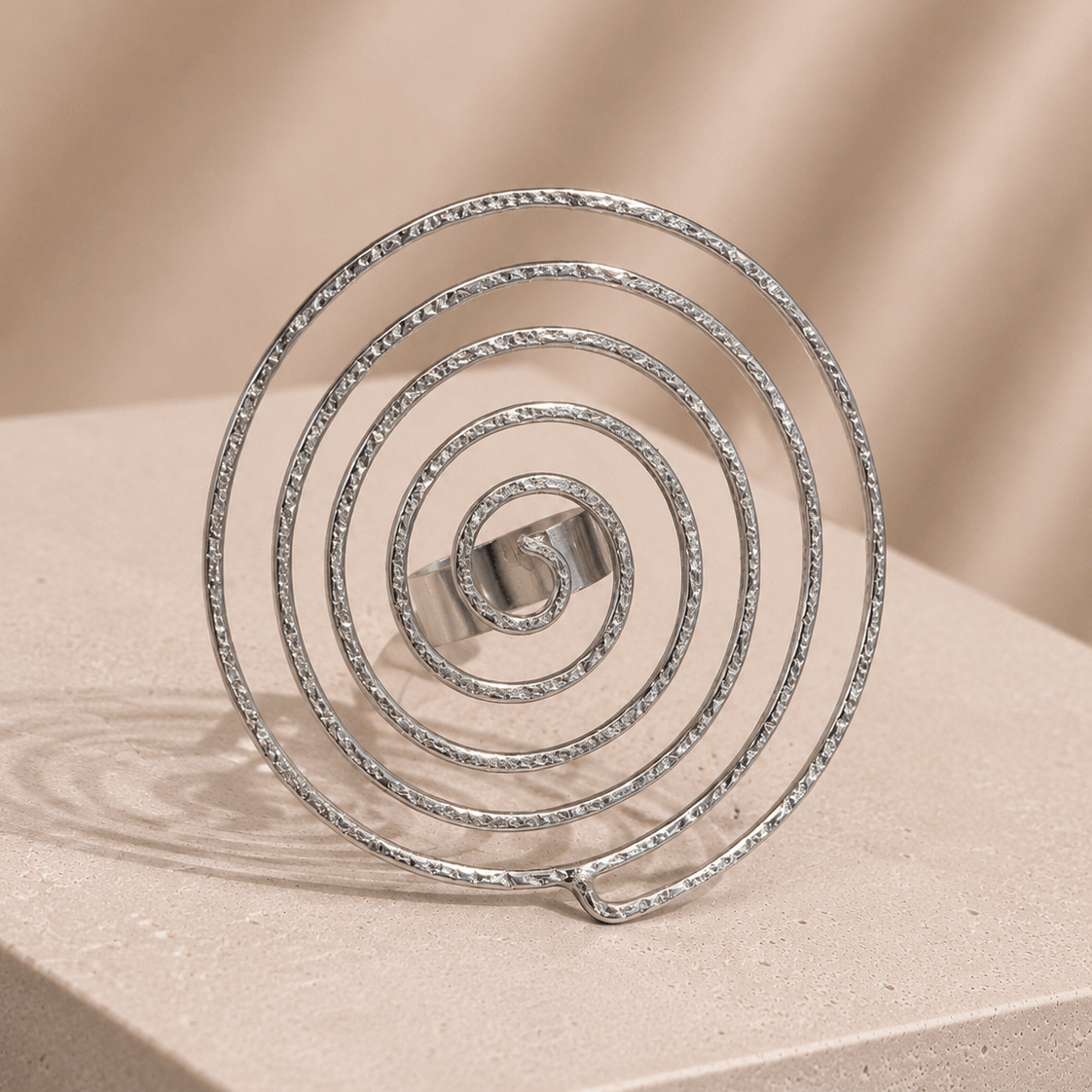Flexible Spiral Statement Ring - Trufacebygrace