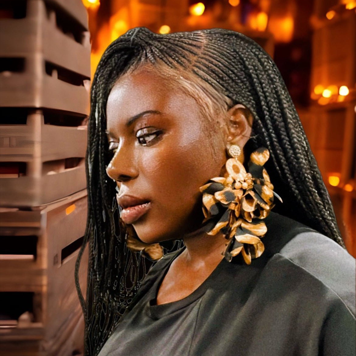 Flower Petals Puff Earrings - Prints - Trufacebygrace