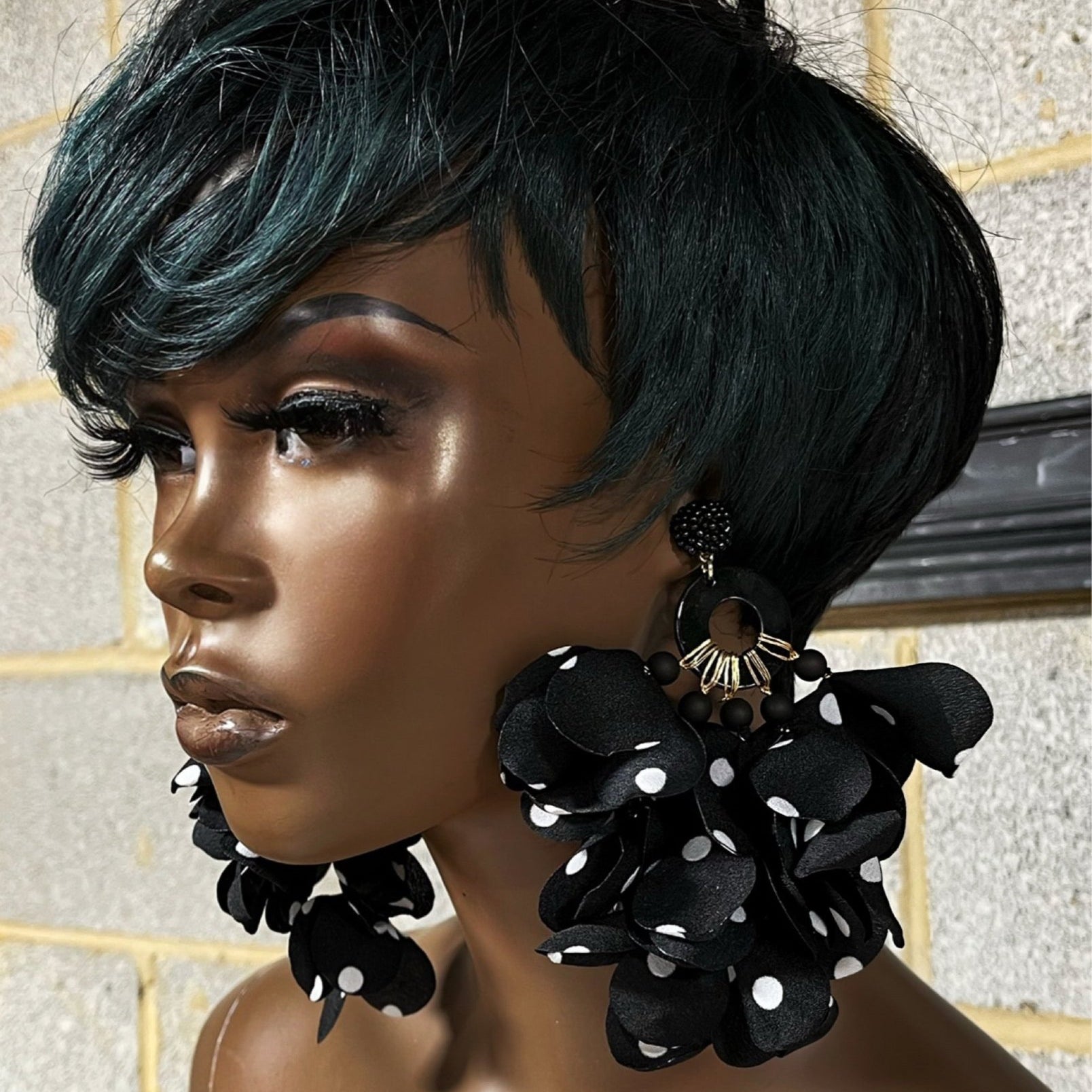 Flower Petals Puff Earrings - Prints - Trufacebygrace