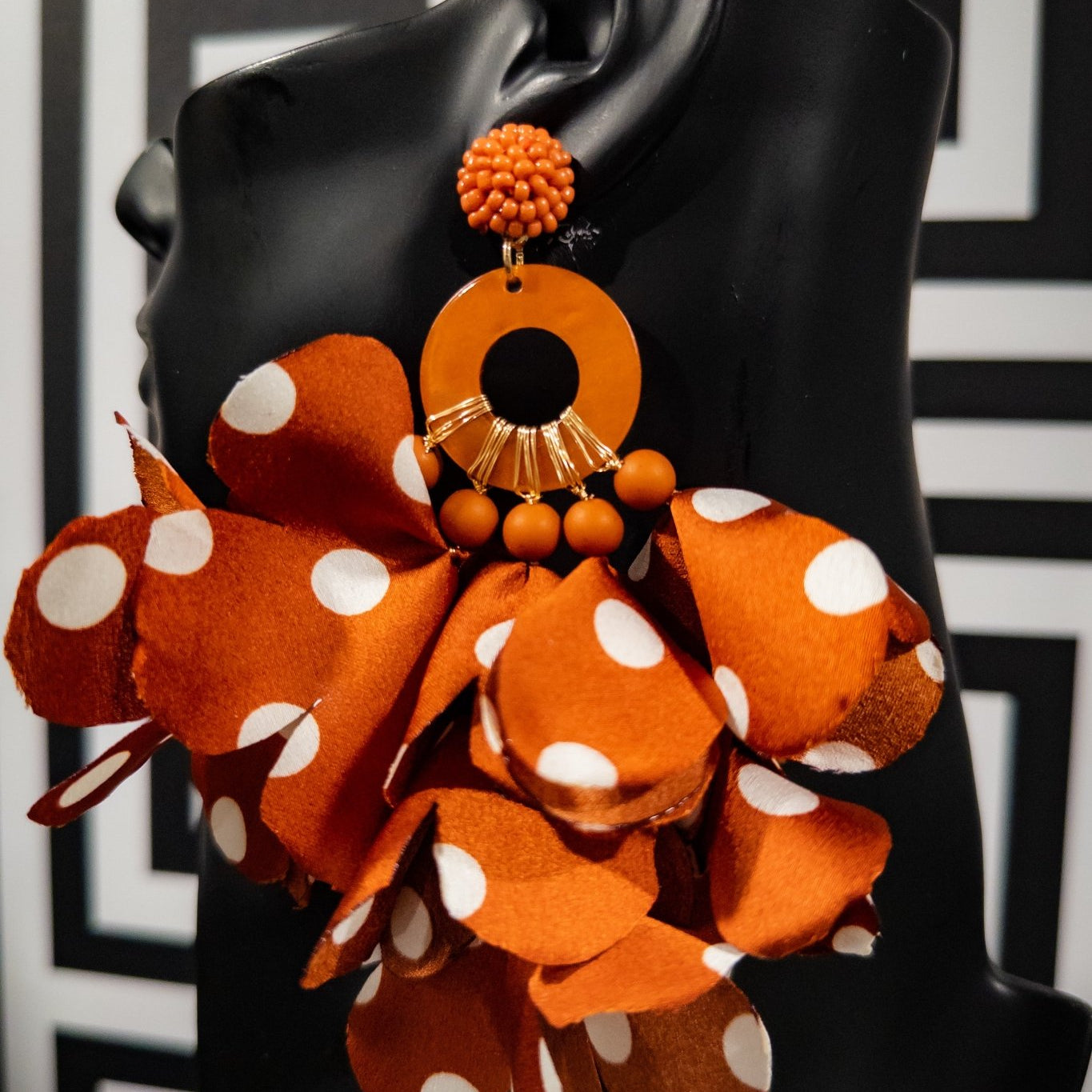 Flower Petals Puff Earrings - Prints - Trufacebygrace