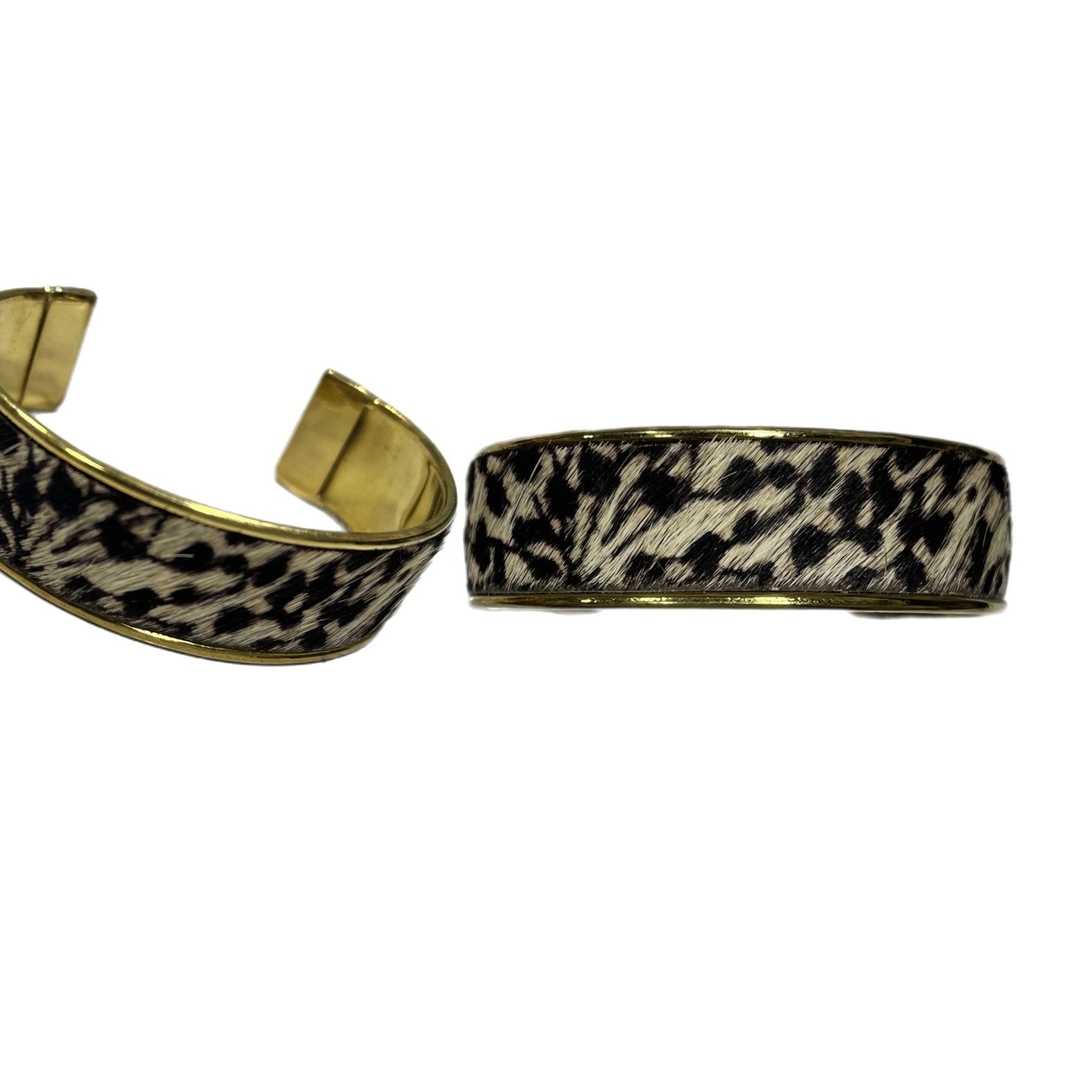 Free Spirited Brass and Leather bracelet / bangle - Trufacebygrace