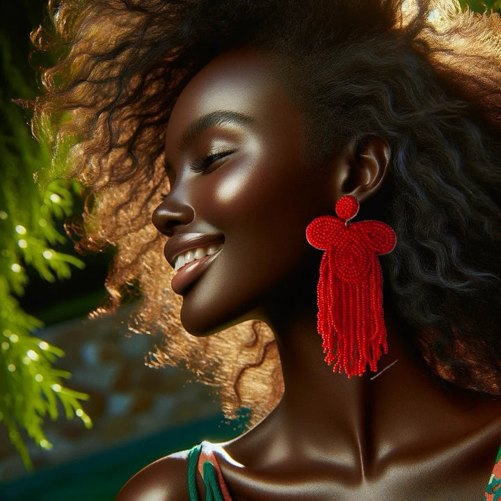 Fringella Statement Earrings - Trufacebygrace