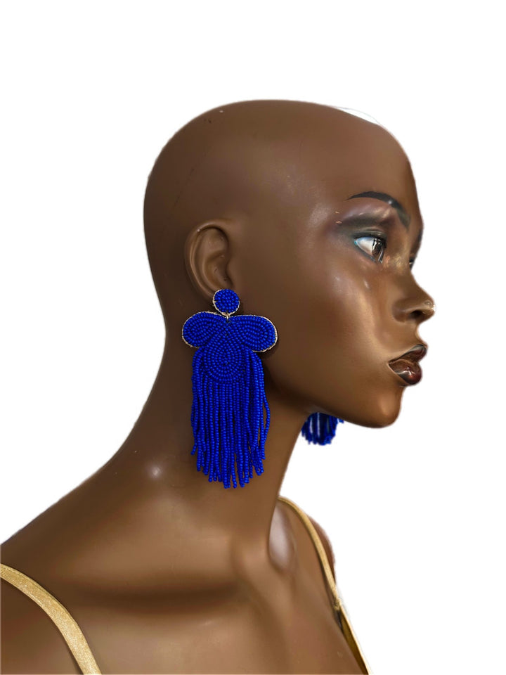 Fringella Statement Earrings - Trufacebygrace
